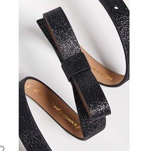 NWT Kate Spade Bow Glitter Belt XL